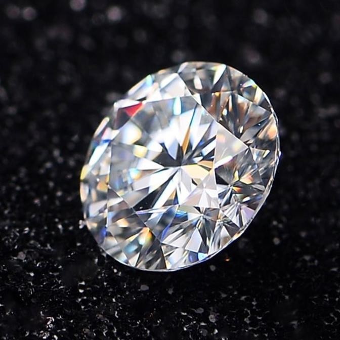 Berkualitas Batu Berlian Asli Moissanite Sparkling Sertifikat