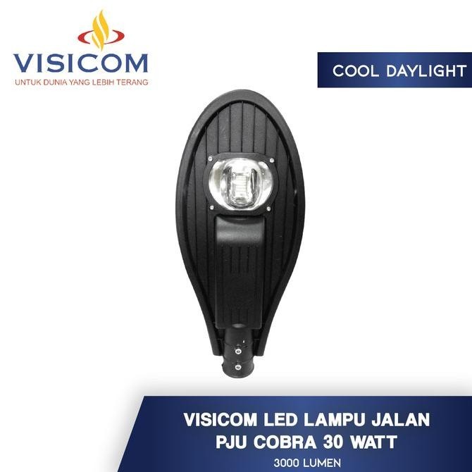 BEBAS ONGKIR - LAMPU JALAN PJU LED COB 30 WATT / COBRA VISICOM SY 30W