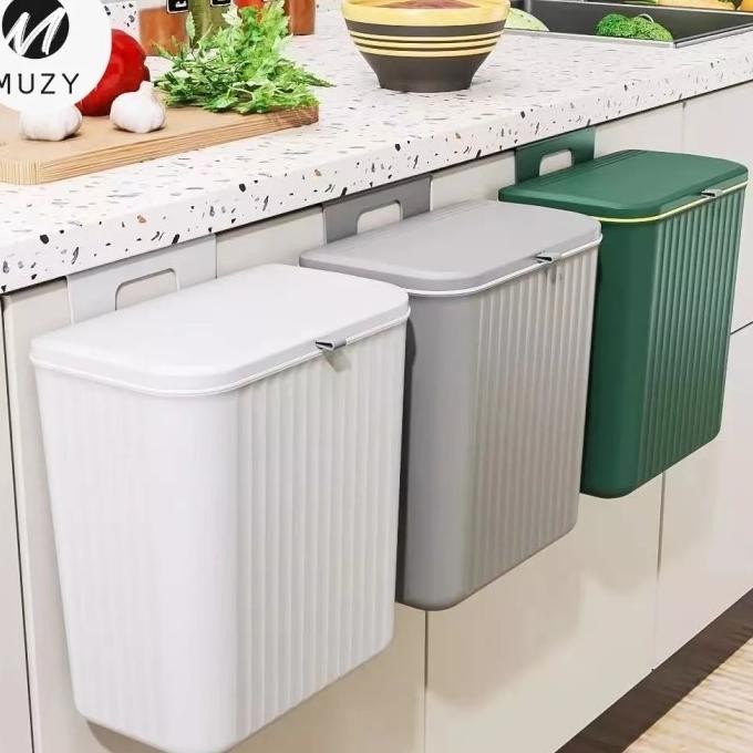 Muzy Tempat Sampah Gantung Tong Sampah Dapur Tempat Sampah Kamar Tebal GM