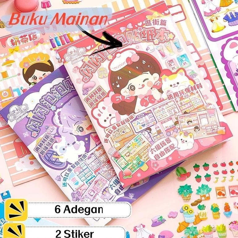 

MAINAN BUKU STIKER LUCU GELEMBUNG PAPER BOOK PUTRI CANTIK BERDANDAN BUKU STIKER 3D RATUSAN PERUBAHAN KOSTUM LUCU PERUBAHAN STIKER BUKU AKTIVITAS 3D MENUNJUKKAN GADIS IMUT PENDIDIKAN ANAK PEREMPUAN BERDANDAN PAKAIAN MELEDAK