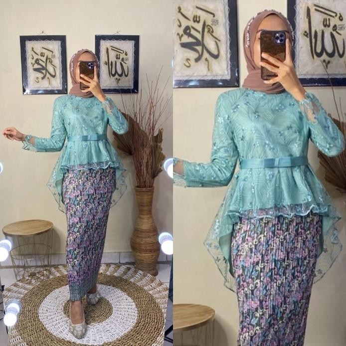 RFG KIRANA OL - (BISA ) SETELAN KEBAYA MODERN AURORA PITA/KEBAYA WISUDA MODERN KEKINIAN/KEBAYA BRUKA