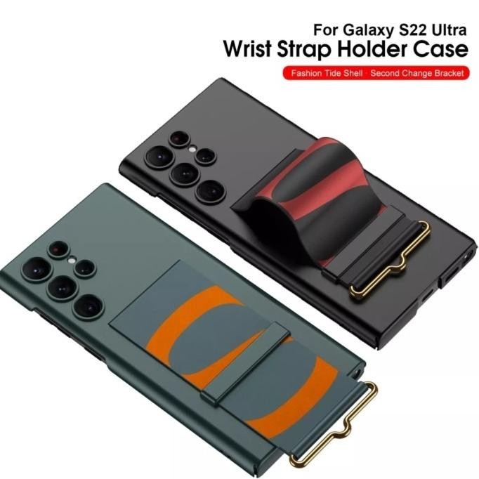 Slim Matte Strap Wristband SAMSUNG S22 ULTRA S22+ Case Cover casing