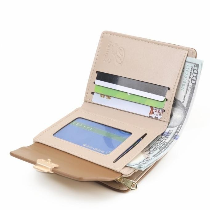 DOMPET LIPAT WANITA ASTORIA KULIT COKLAT ORIGINAL PRETTYZYS WA795B7