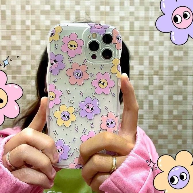 CASE SAMSUNG A13 A23 4G A33 A53 A73 5G CASING GELOMBANG MOTIF FLOWER