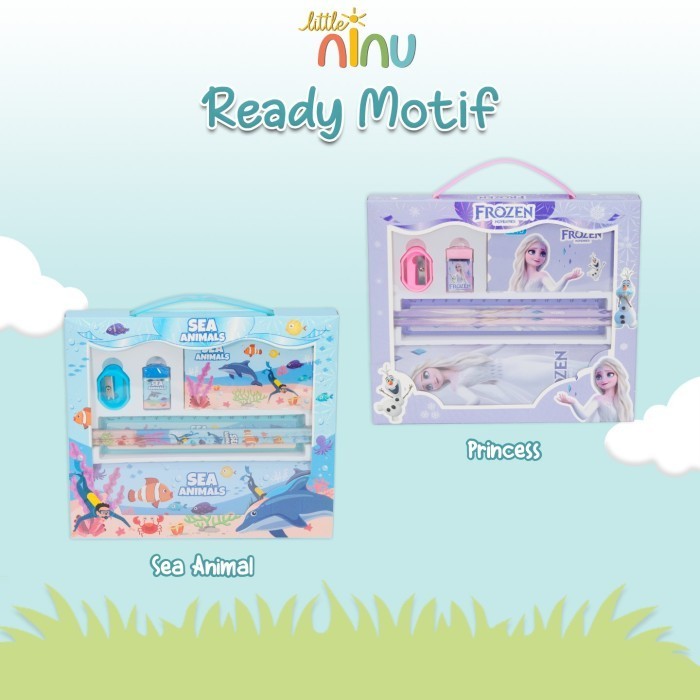 

TERLARIS LITTLE NINU Stationary Set Paket Alat Tulis Perlengkapan Sekolah 7In1
