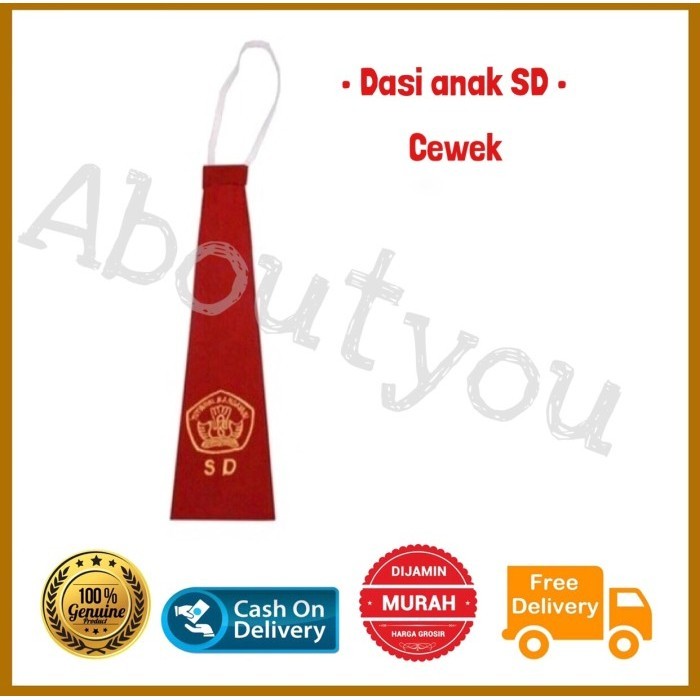 TERLARIS DASI Sekolah Anak Dasi SD / SMP / SMA Dasi Seragam Bordir Dasi HITAM