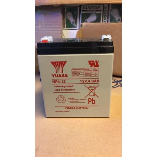 HARGA DISC - Aki Kering / Baterai Kering / Baterai VRLA YUASA 12V 4Ah/ Yuasa NP4-12