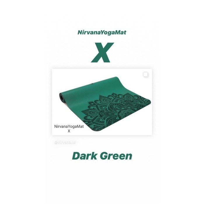 Mai Nirvana Yoga Mat X Yoga Mat Garansi Anti Slip Original Matras Yoga