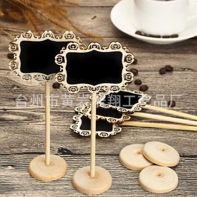 

promosi10PCS Mini Chalkboard Stand Heart