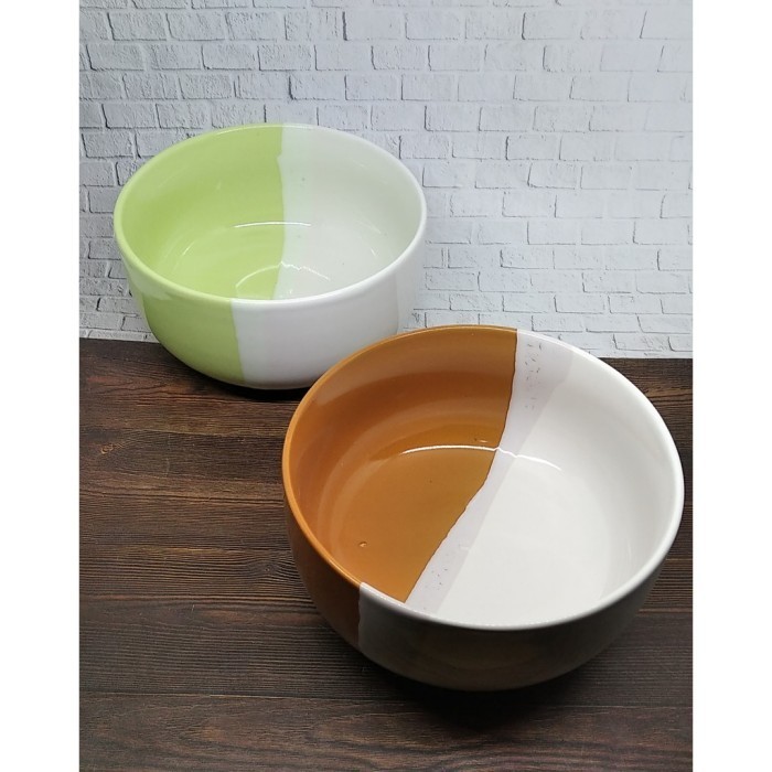 Mangkok Beling Two Tone 6 Pcs Mangkok Beling Keramik