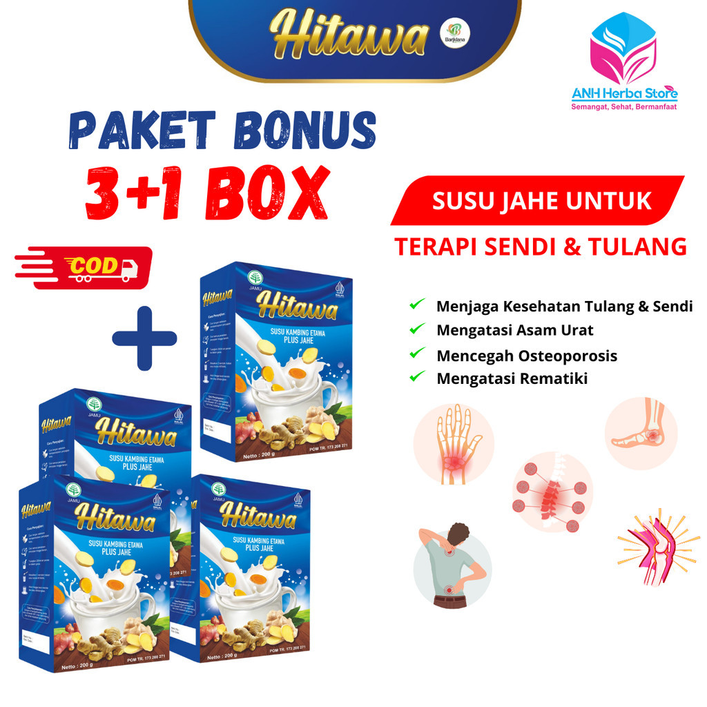 

HITAWA Susu Kambing Etawa Plus Jahe Kunyit Temulawak PAKET BONUS 1