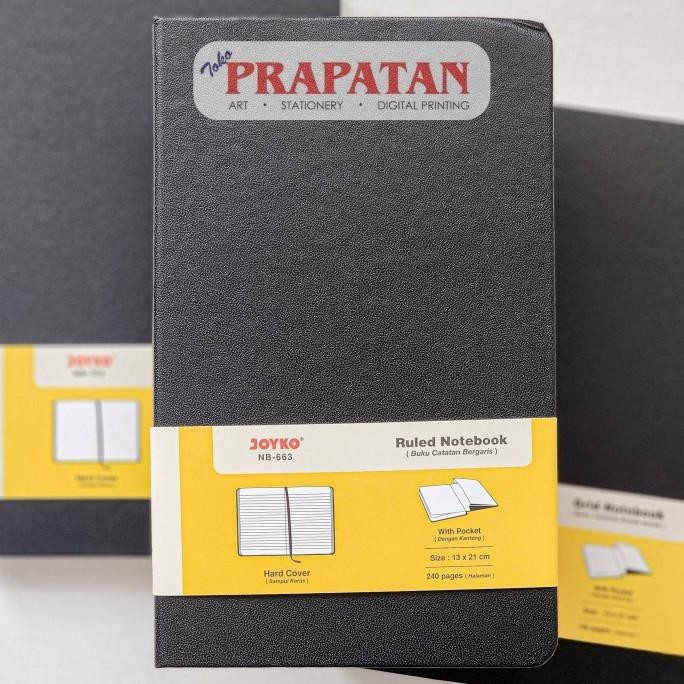 

Joyko A5 Notebook Hardcover BLACK | Buku Tulis Catatan