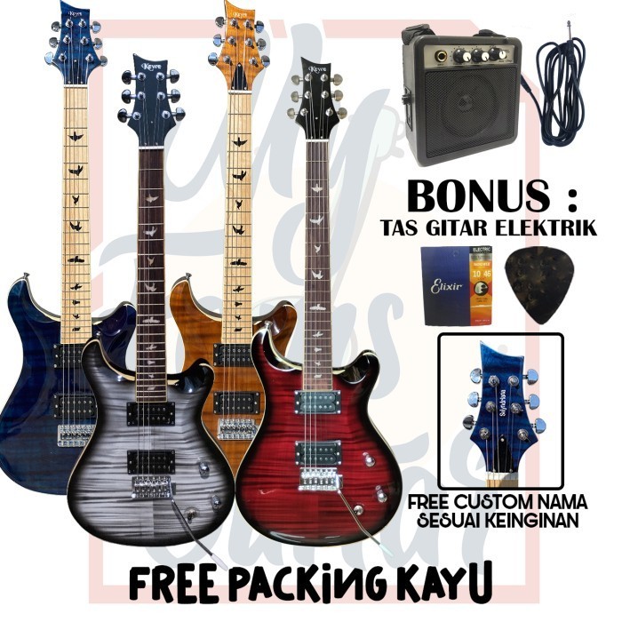 Ami Gitar Listrik Original Merk Kowe Gitar Model Prs Pick Up Korea