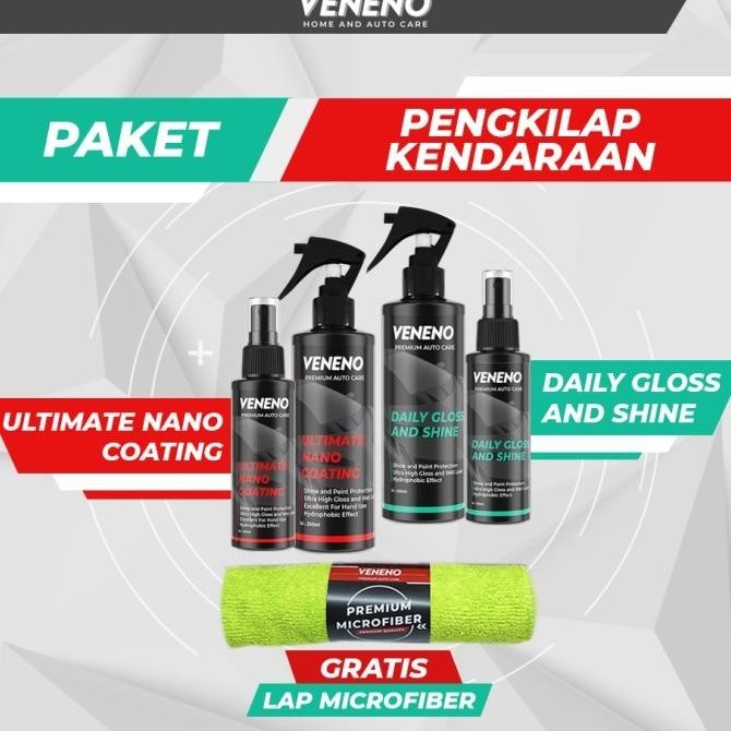PAKET BESTSELLER Veneno Ultimate Nano Coating & Daily Gloss And Shine