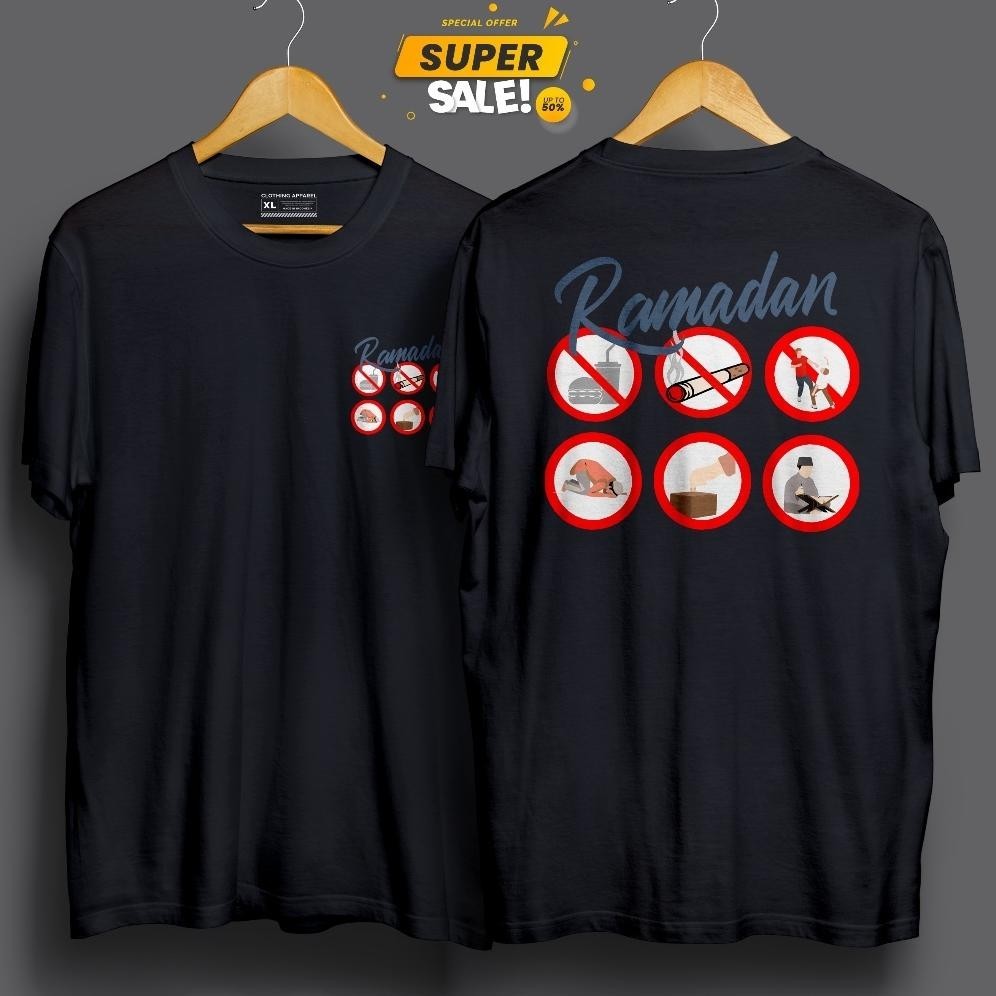 Terbaru Baju Kaos Kata Kata Ramadhan Depan Belakang Viral Premium