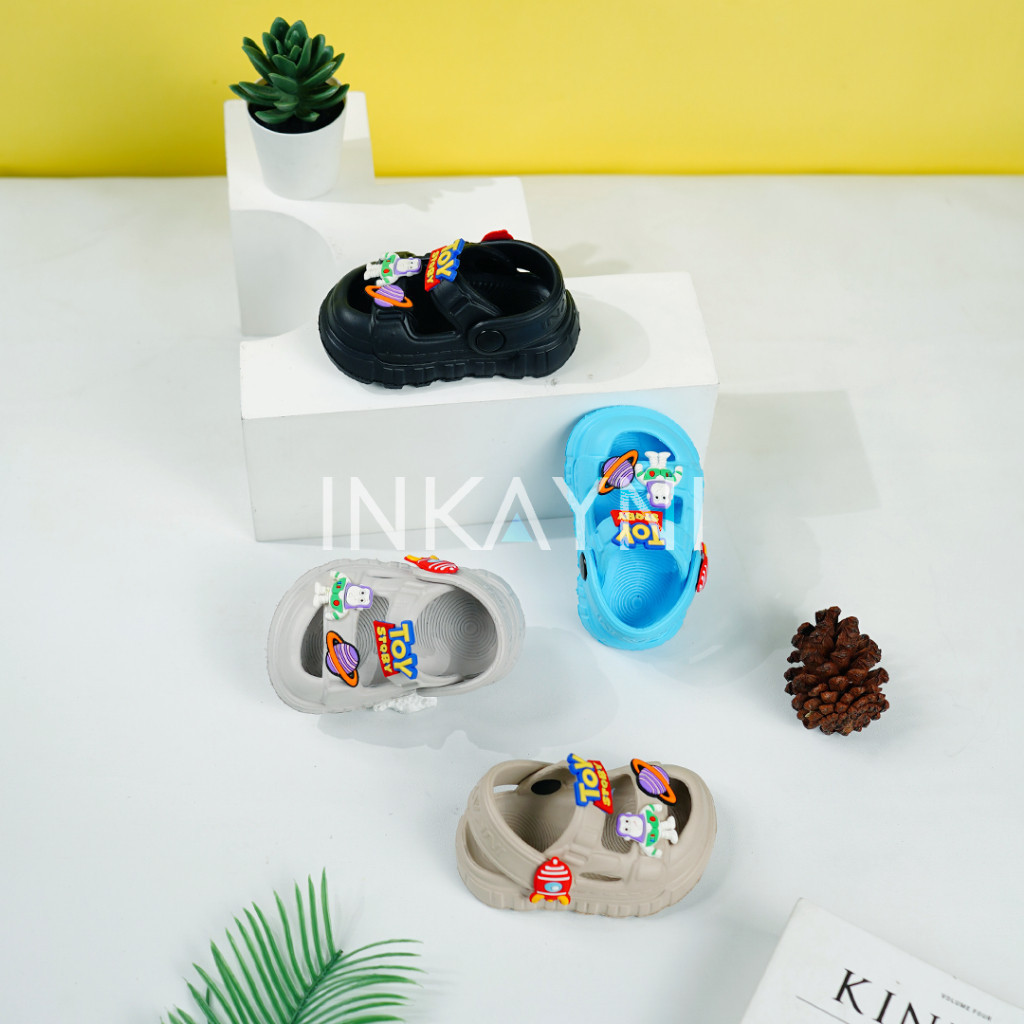 [Bahan halus dan Nyaman] Inkayni - Sandal Inkayni Selop Anak Laki-Laki Toy Story YK1028