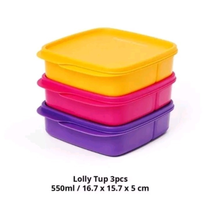PROMO LOLLY TUP TUPPERWARE LUNCH BOX KOTAK MAKAN SEKAT BEKAL