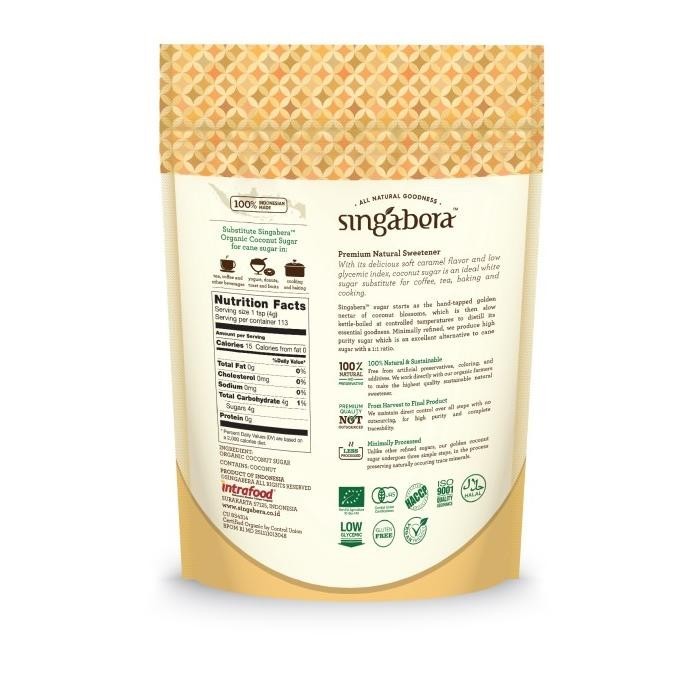 

Singabera Organic Coconut Sugar (Gula Kelapa Organik) - 2 Pouch X 454G April Staroutlet