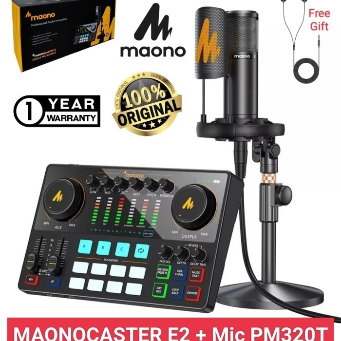 

MAONOCASTER AME2A Profesional Soundd Audio Interface Phantom Power
