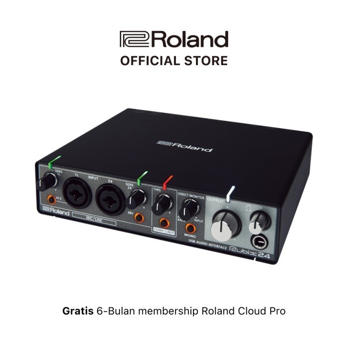 

Roland Rubix24 USB Audio Interface 2x4 Premium Studio Soundd
