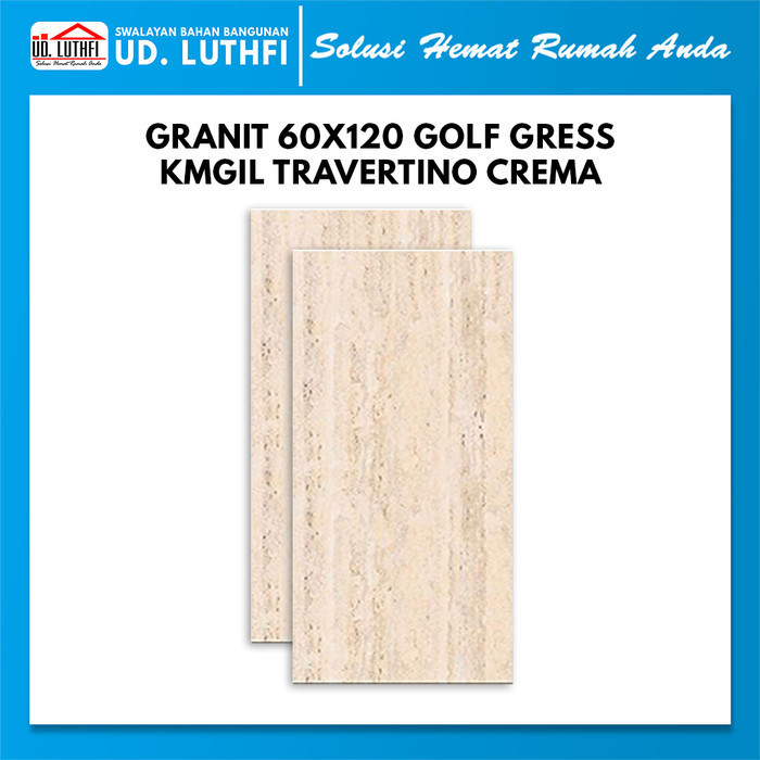 Granit 60X120 Golf Gress Travertino Crema