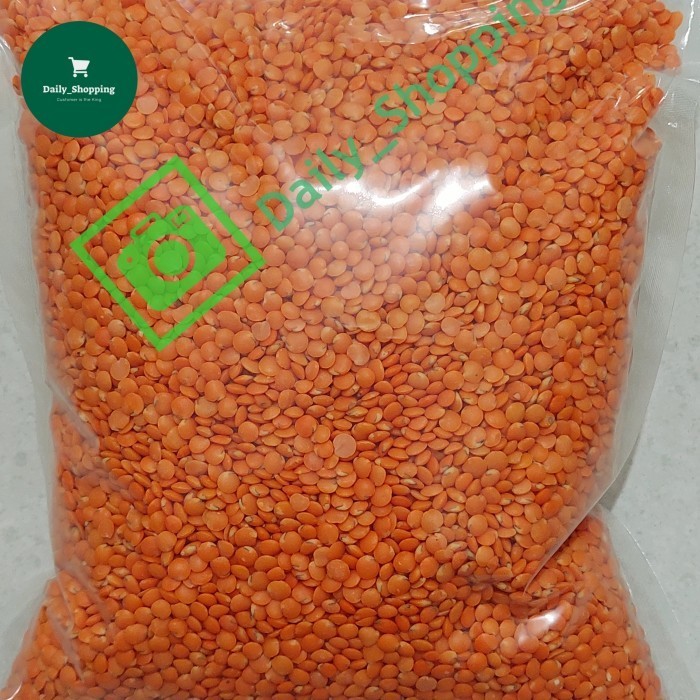 

Terlaris Natural Whole Lentil/ Kacang Lentl Merah 1 Kg SALE