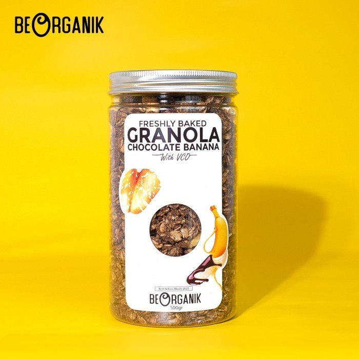 

Terlaris Beorganik Granola Chocolate Banana Roasted 500gr SALE