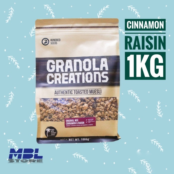 

Terlaris Granola Creation Cinamon Raisin Kayu manis 1kg SALE