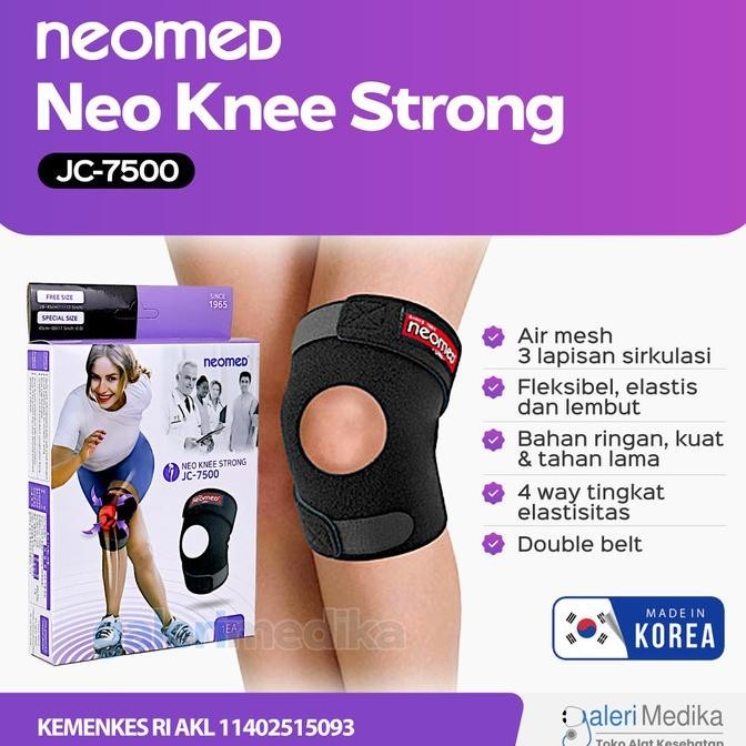 Neomed Neo Knee Strong JC-7500 - Pelindung Lutut Deker Lutut Kaki