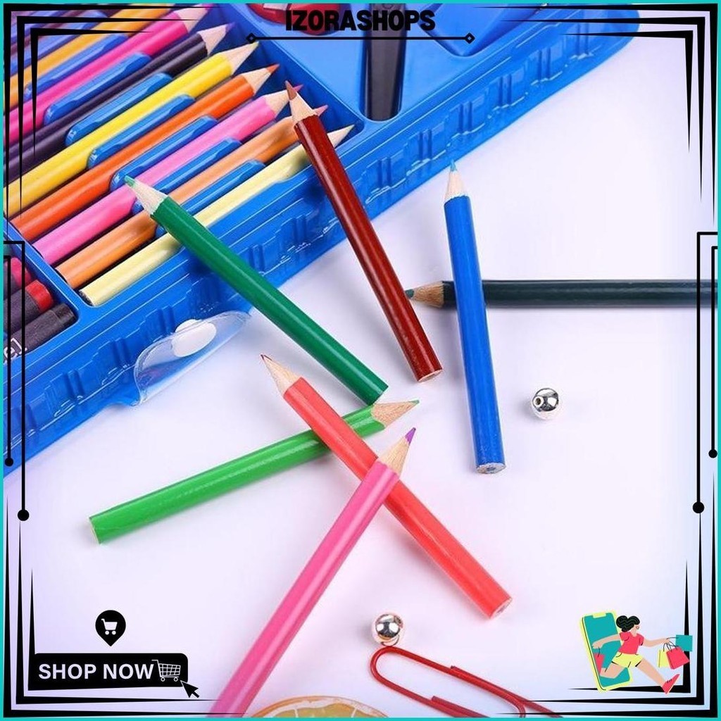 

Perlengkapan Menggambar Krayon Anak Set Koper 150 In 1 Crayon Full Alat Melukis Mewarnai Set Kids Land Cod