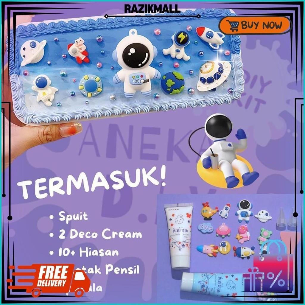 

Kit Kotak Pensil Diy / Diy Deco Cream Kit / Diy Pencilcase / Diy Kotak Pensil / Cream Glue Set / Tempat Pensil Menghias / Diy Kit Kotak Pensil / Deco Cream Clay Pencil Box Promo