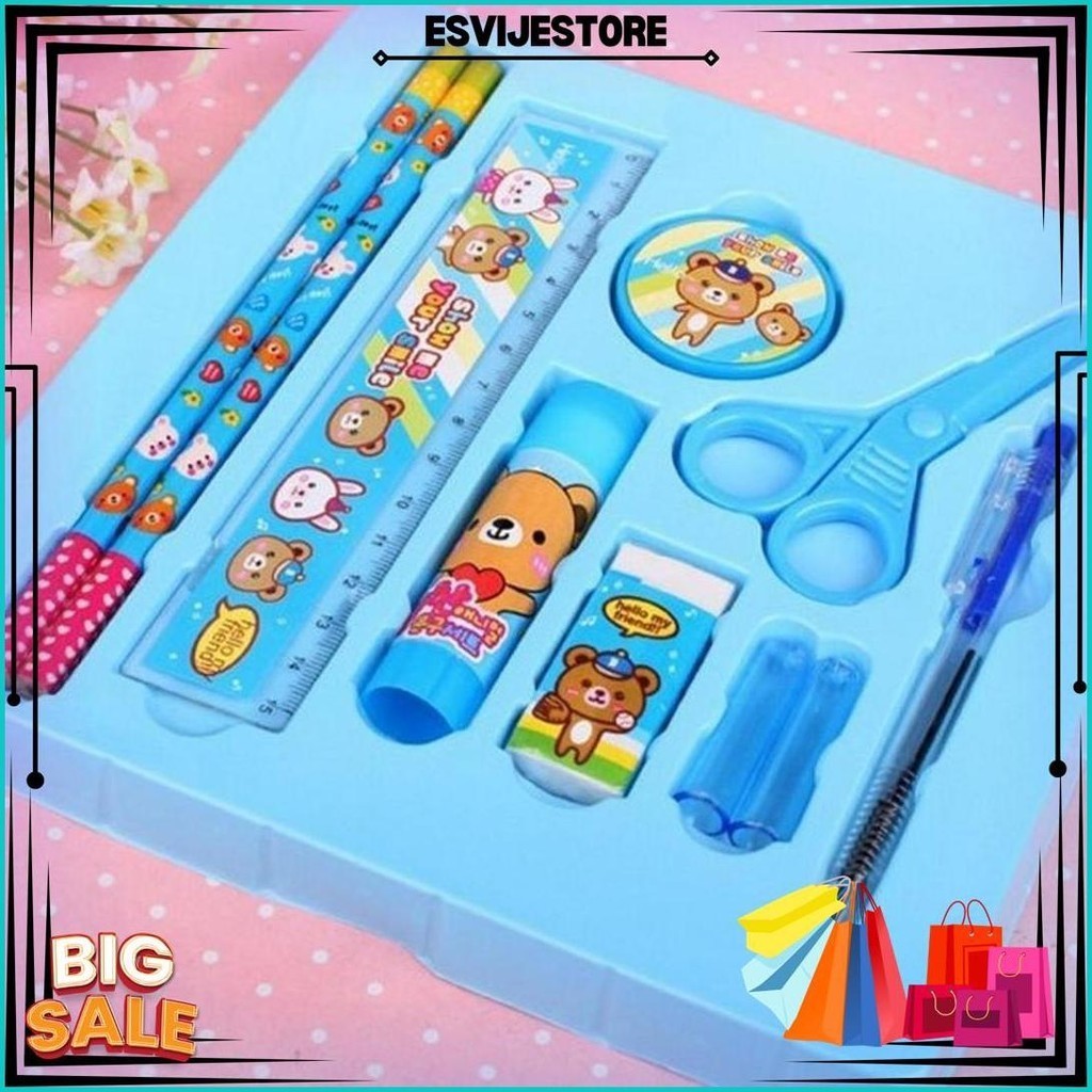 

Alat Tulis Set 10 In 1 Karakter Stationery Kids / Paket Alat Tulis Anak Tk Cod