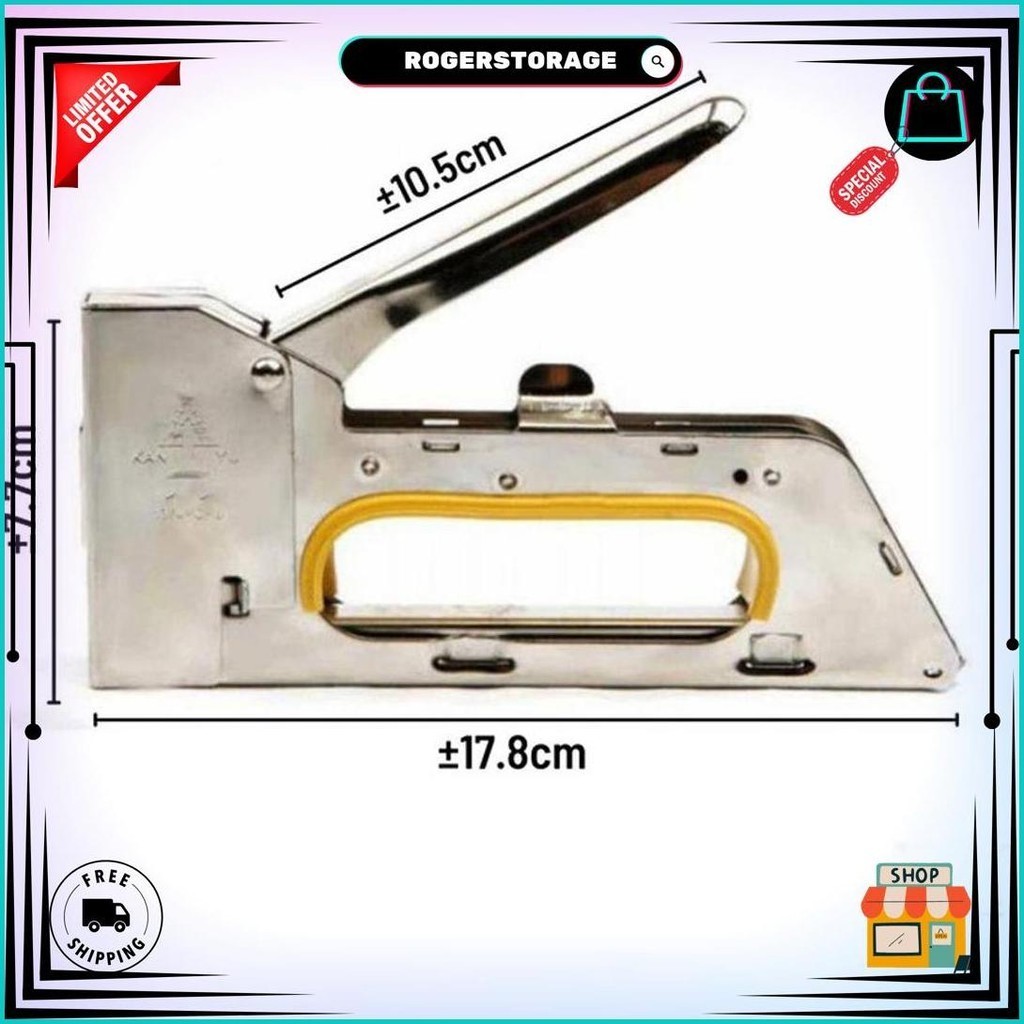 

Paket Staples Tembak Gun Tacker + Isi Atau Refil 13/8 Stapler Jok Staples | Stepler Tembak | Stepler Gun | Stapler Tembak | Stapler Gun Best Seller