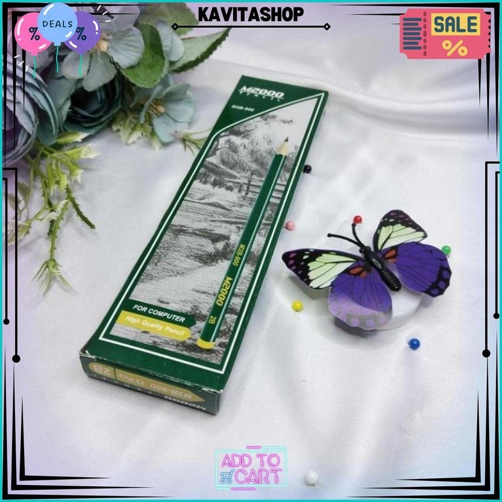 

(Sp) Pensil 2B M2B-900 12 Pcs / 1 Lusin / 1 Box Pencil Murah Gratis Ongkir