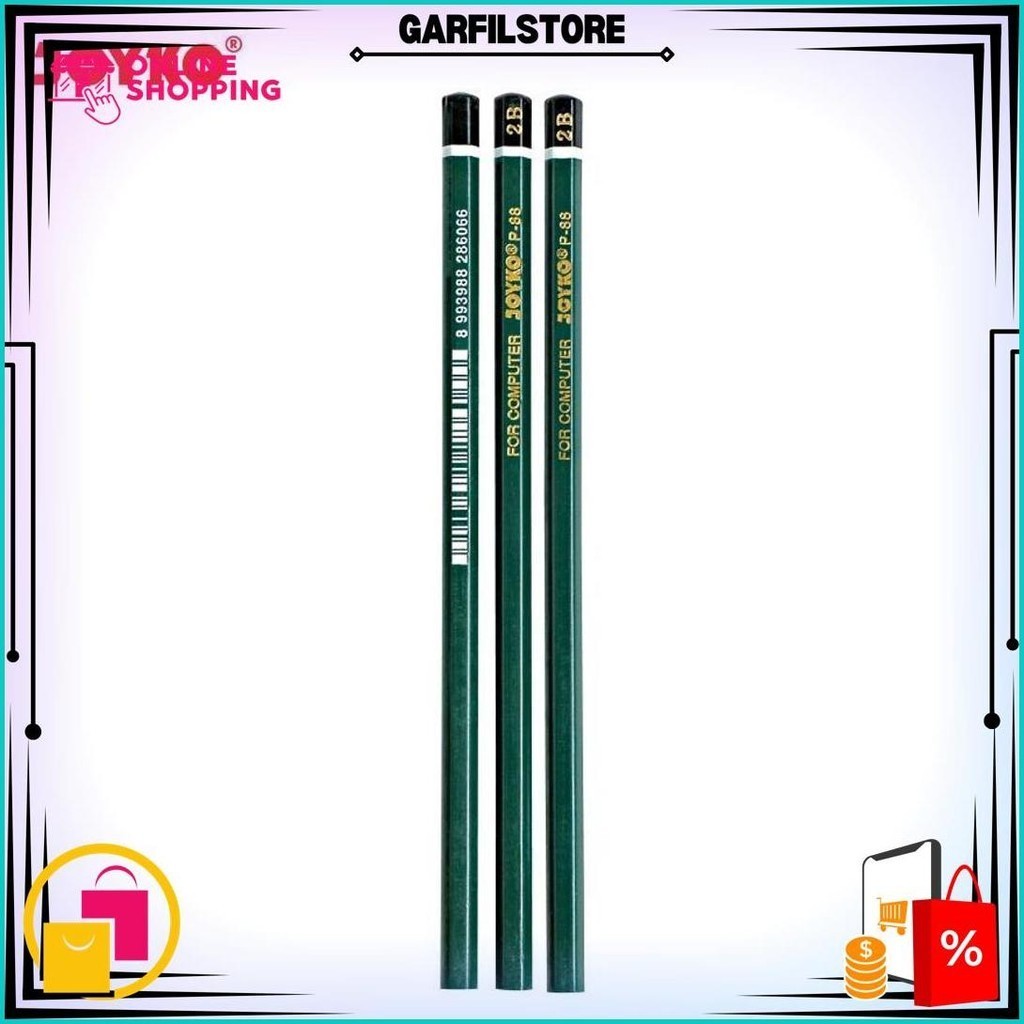 

Pensil 2B Joyko P-88 Hijau (12 Pcs) Promo