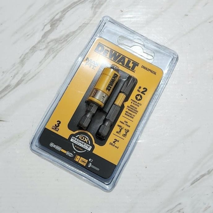 Dewalt Magnetic Sleeve + Power Bits - Mata Obeng Dewalt Cordless