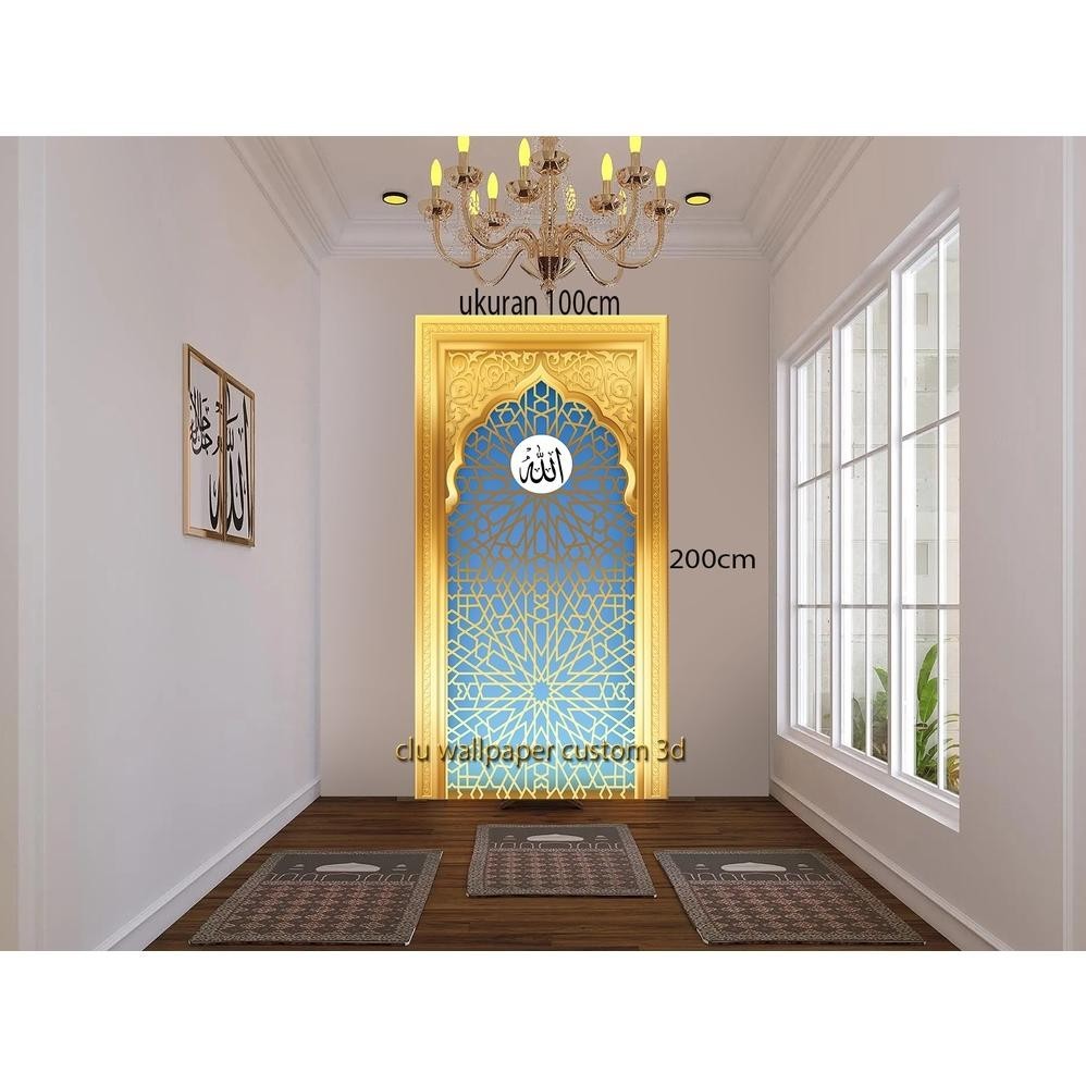 rt-342 Wallpaper Dinding Mihrab-Wallpaper Mushola- Wallpaper Islam-Wallpaper Dinding 3D- Wallpaper 3