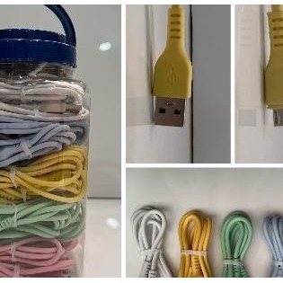 Kabel Data Cro 1 Toples 50 Pcs Usb Cable Data Charge Toples Warna