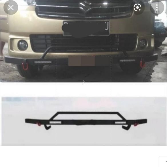 Tanduk Besi Bumper Depan Arb Suzuki Apv Arena Pengaman Bemper Depan