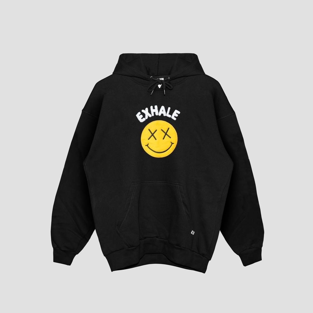 Hoodie Pria Keren Sweater Hoodie Exhale Smile X Black By Famouse Shop