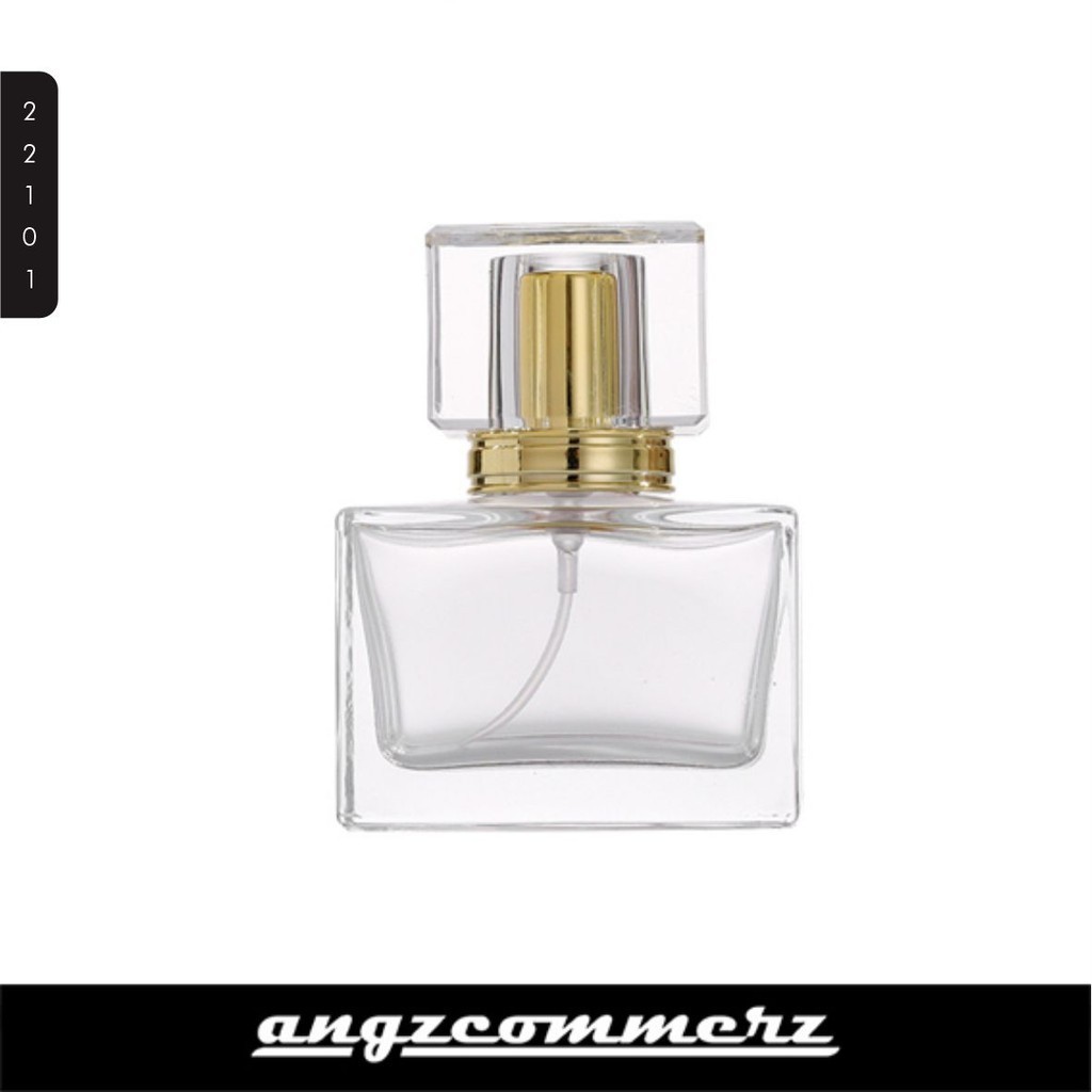 Botol Parfum Kaca Tebal Elegant Bayonet Press Grosir 30 ml Gold