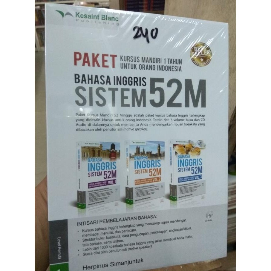 [Ready] Paket Bahasa Inggris Sistem 52M Jilid 1Sampai 3 Cd Audio