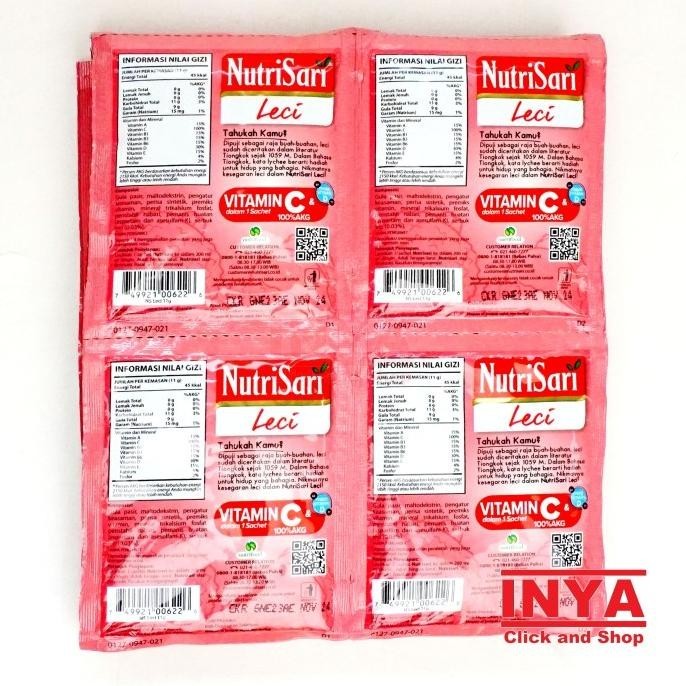 

NutriSari Leci 20x11gr Renceng - Minuman Serbuk - Powder Drink