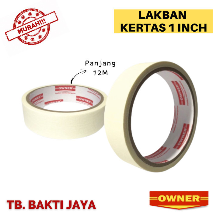 

Lakban Kertas 1 Inch/ Lakban Kertas Owner/ Lakban Kertas Premium