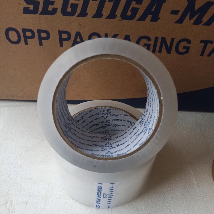 

Lakban Segitiga Mas Per Dus 2" X 90 Yard X 45 Mc Khusus Gojek Bandung