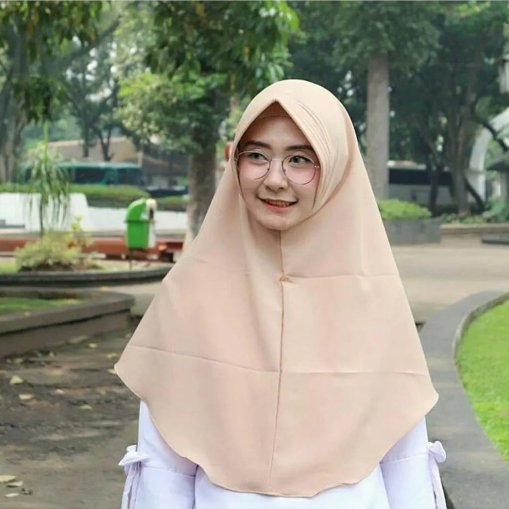 SS Hijab Bergo Crinkle Airflow Pet M/ Jilbab Bergo Crinkle Pet Airflow Premium/ Kerudung Crinkle Pet
