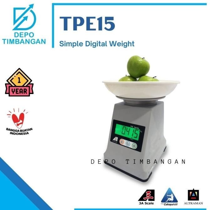 [Promo] Timbangan Simple Weighing 3A Tpe | Tpe Weighing Scale 15 Kg
