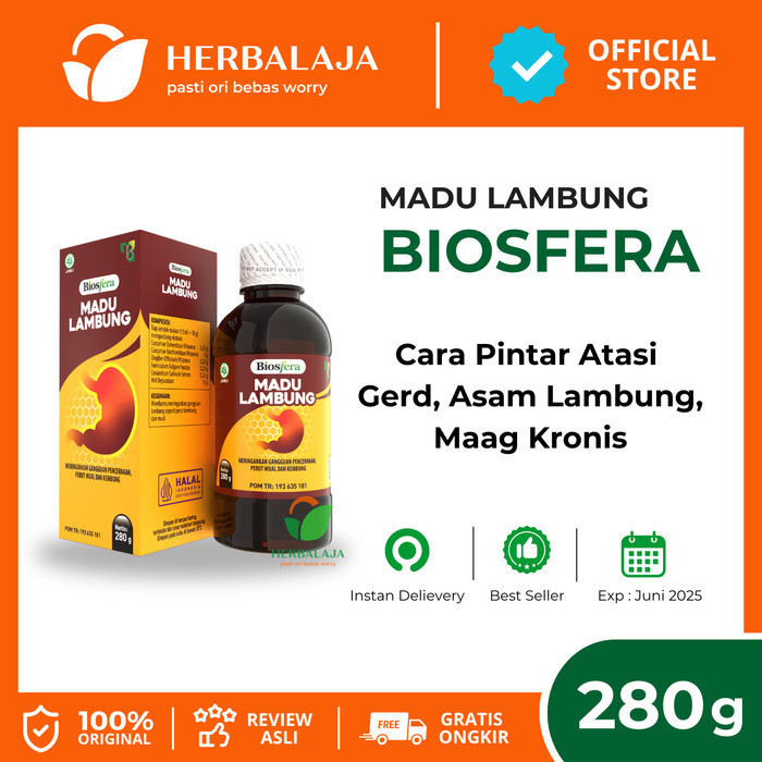 

Ready Biosfera Madu Lambung Asli Original Obat Asam Lambung Gerd Maag Kronis