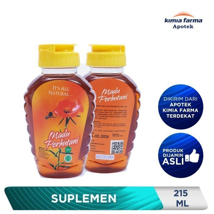 

Ready MADU PERHUTANI MULTIFLORA 215 ML / MADU / KIMIA FARMA
