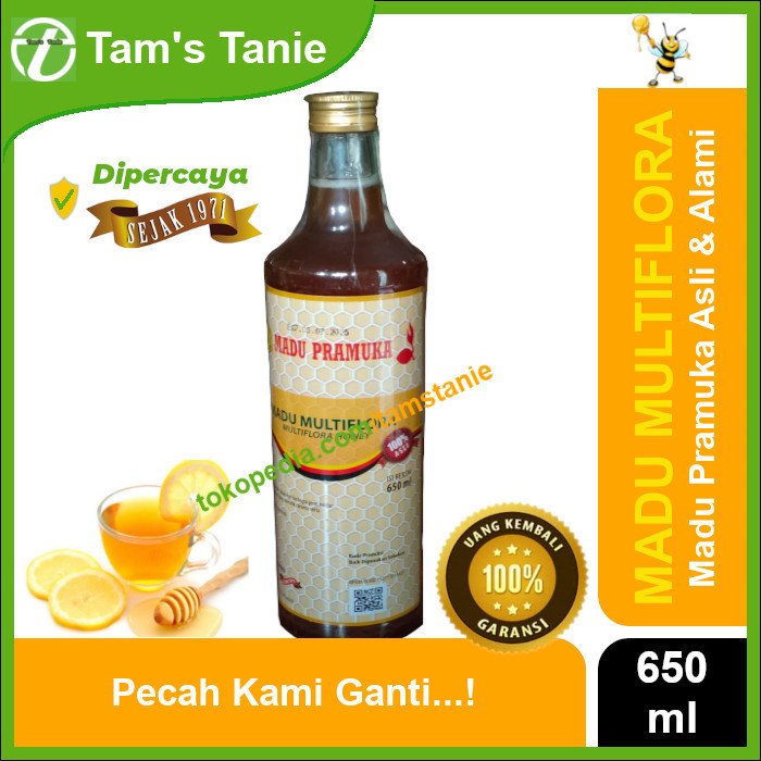 

Ready Madu Asli Pramuka Alami - Madu Multiflora 650 ml